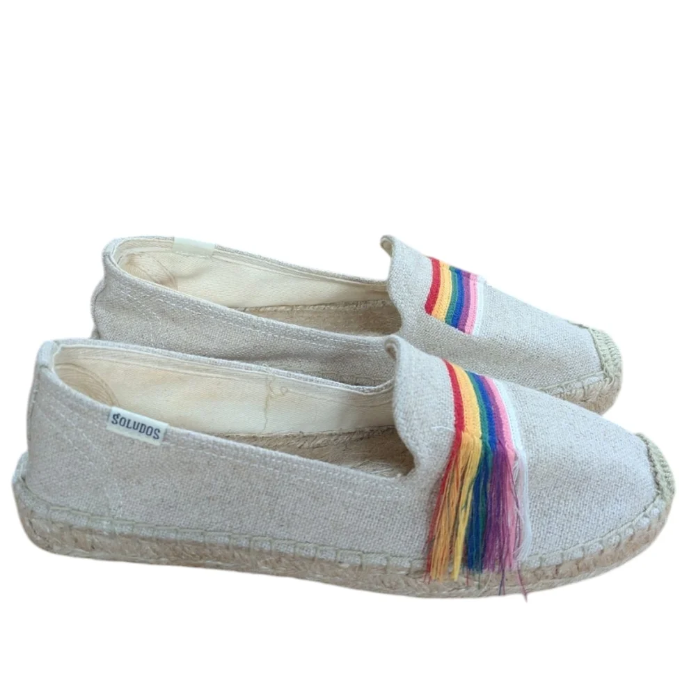 Soludos Pride Smoking Slipper Espadrille Size 6.5